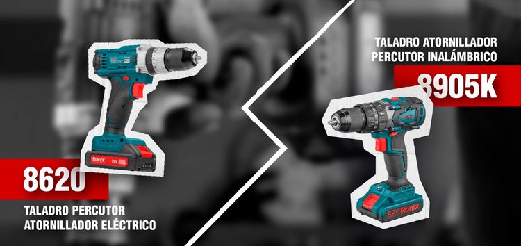 8620 vs 8905K: diferencias técnicas clave para elegir tu próximo taladro